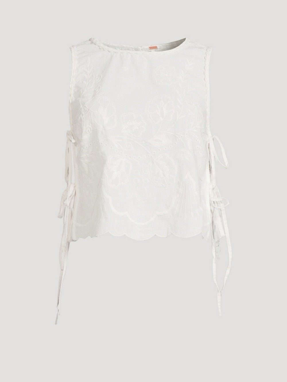 Free People Faded Gardens Tank in white - Picture 7 of 10